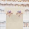 Flower Gift Cubic Pink Earrings (Spe756)