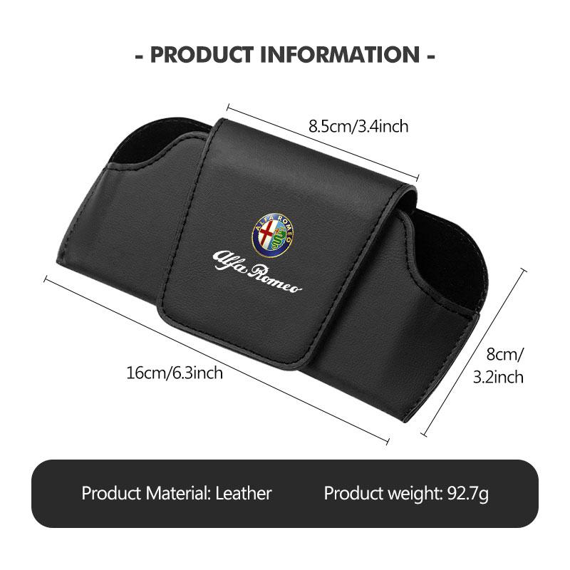 Car Glasses Holder Sun Visor Hanger Eyeglasses Box Organizer For Alfa Romeo 159 Giulietta 156 147 Giulia Mito GT Stelvio Spider duw753
