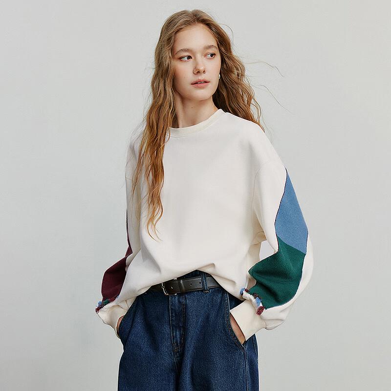 Chuyu Women's Colorblock Tassel Sweatshirt