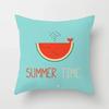 Luxury Home Decor Office Seat Cushion Cover Creative Cartoon Watermelon Banana Print Fashion Pillow Cover