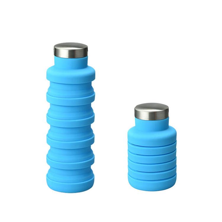 Silicone Cup Retractable Kettle Foldable Water Cup Outdoor Activity Athletic Trip Lightweight Water Bottle Water Cup Tumbler Kettle