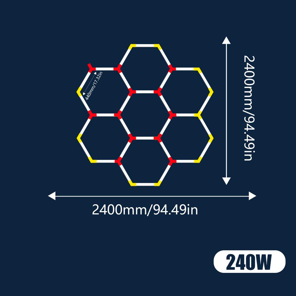 Офисный сверхбольшой светодиодный светильник для мастерской 6500K Потолочный светильник для гаража Светильник для магазина для детейлинга автомобилей Спортзала Супермаркета Выставочного зала d