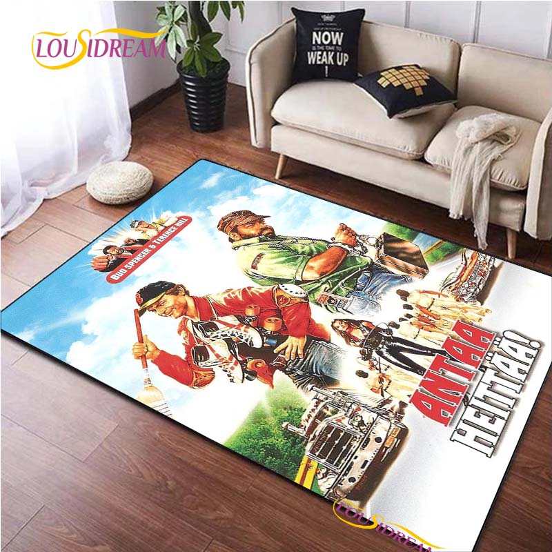 Bud Spencer & Terence Hill Carpet for Living Room Bedroom Rug Kitchen Door Kids Unslip Floor Mats photography props Alfombra Rug