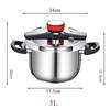 Скороварка из нержавеющей стали 304, многофункциональная, 5 л, 9 л, 3-ступенчатая, с ограничением давления, взрывозащищенная, быстрое приготовление пищи