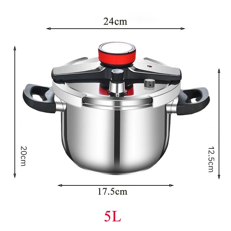 Скороварка из нержавеющей стали 304, многофункциональная, 5 л, 9 л, 3-ступенчатая, с ограничением давления, взрывозащищенная, быстрое приготовление пищи