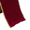 DIY Bow Making Material Velvet Christmas Ribbon, 2.5 x 78 Inch Wired Ribbon with Gold Edges Gift Box Bundling for Wrapping, Making, Crafts,