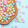 200 шт. Бусины-разделители Браслет ручной работы Свободные бусины Подвески DIY для изготовления ювелирных изделий Акриловое ожерелье Сэндвич в форме сердца Прозрачный 7*8 мм