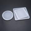 3 Pcs  Square Round Highlight Crystal Epoxy Silicone Mold Tray Resin Mold  for Jewelry Storage Plate Home Decor