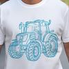 Футболка с трактором для фермера: Графическая футболка с детальным изображением сельскохозяйственной техники