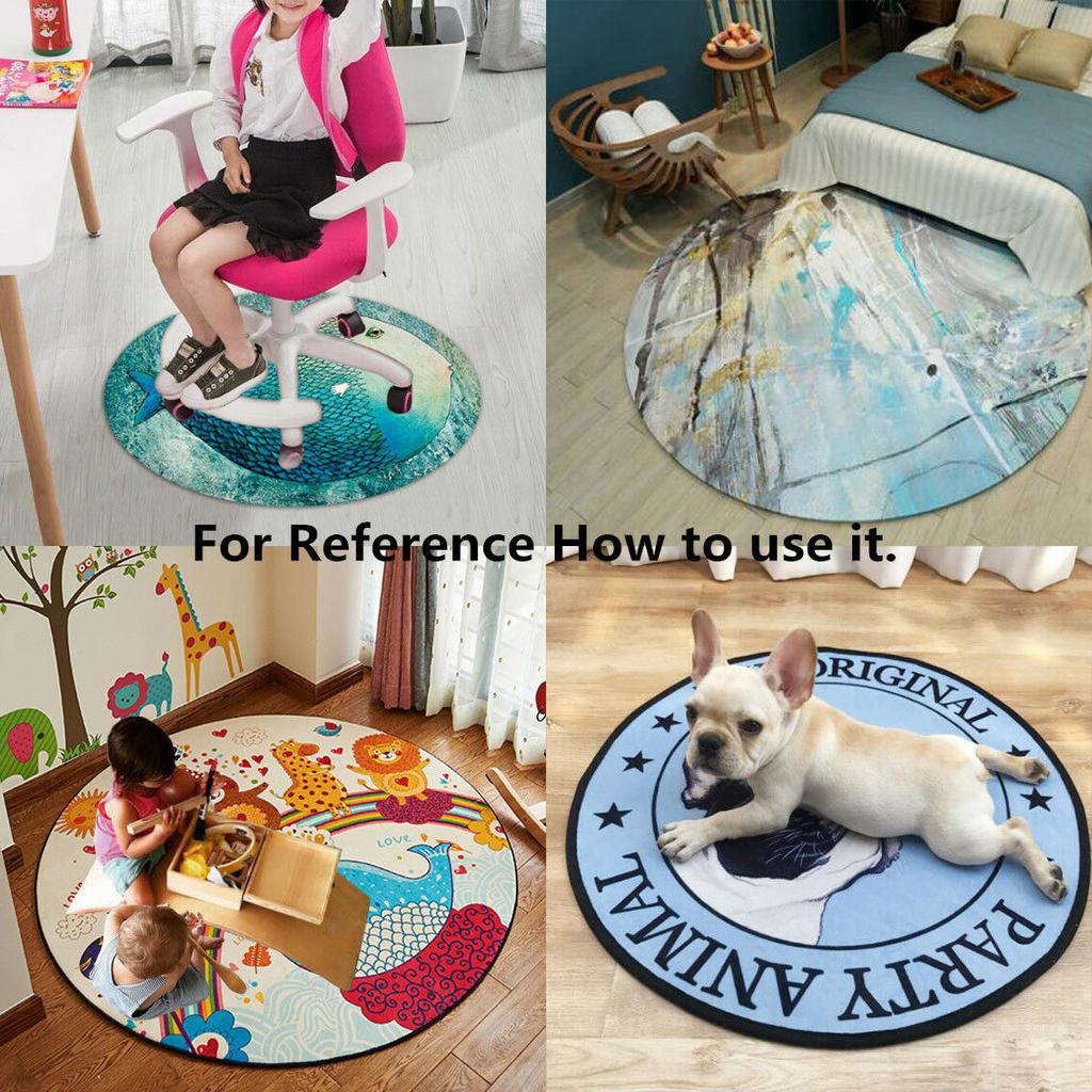 Ethnic Carpets Round Bohemian Mandala Rug Children's Rug For Girl Room Large Floor Mat For Round Coffee Table Living Room