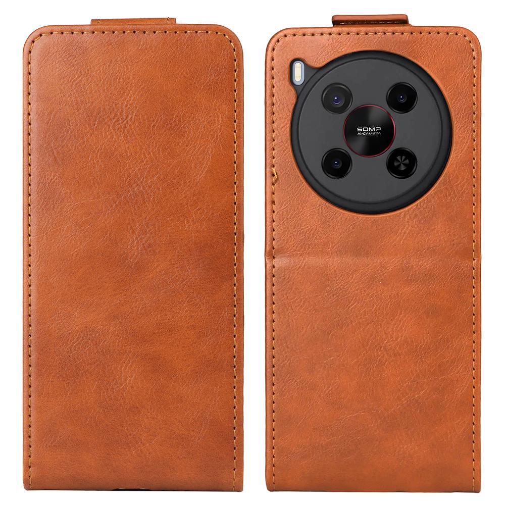 Для ZTE Blade V70 Max Чехол-подставка Магнитная застежка Вертикальный откидной Кожаный чехол для телефона с держателем для карт