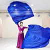 With Telescopic Sticks Semi-circular Flags Multicolor Colorful Scarves Flag New Dance Props