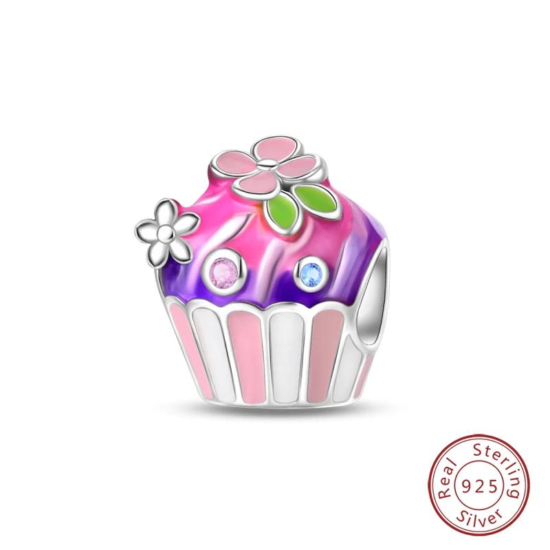 Copper Little Bear Soft Candy Coffee Strawberry Cake Afternoon Tea Charms Beads Fit Bracelets Diy Jewelry