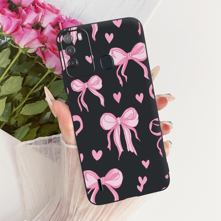 Case for Itel Vision 1 Pro Matte Soft Silicone Black butterfly Shockproof Phone Bags For ItelS16 S 16 Vision1pro Back Covers