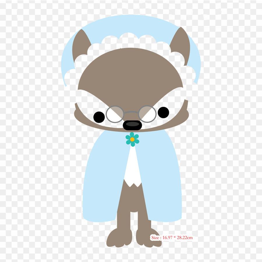 Little Red Riding Hood Big Bad Little Red Riding Hood Iron On Patches For Clothing Applique Stickers On Clothes Heat-Sensitive Custom Patch