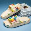 Summer Slippers Mens EVA Leisure Couples Non-slip Beach Indoor Bathroom Flats Ourdoor Slides Graffiti Thick Sole Creative Casual
