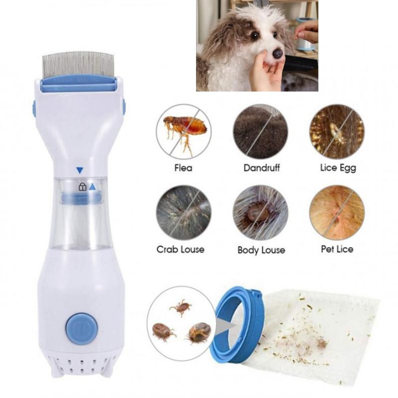 Premium Electric Flea And Lice Removal Comb For Dogs And Pets With Durable Abs And Stainless Steel