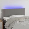 VidaXL LED Headboard Bedroom Furniture Single Bed Accessory Headboard Bed Frame Interior Dark Grey 3121463