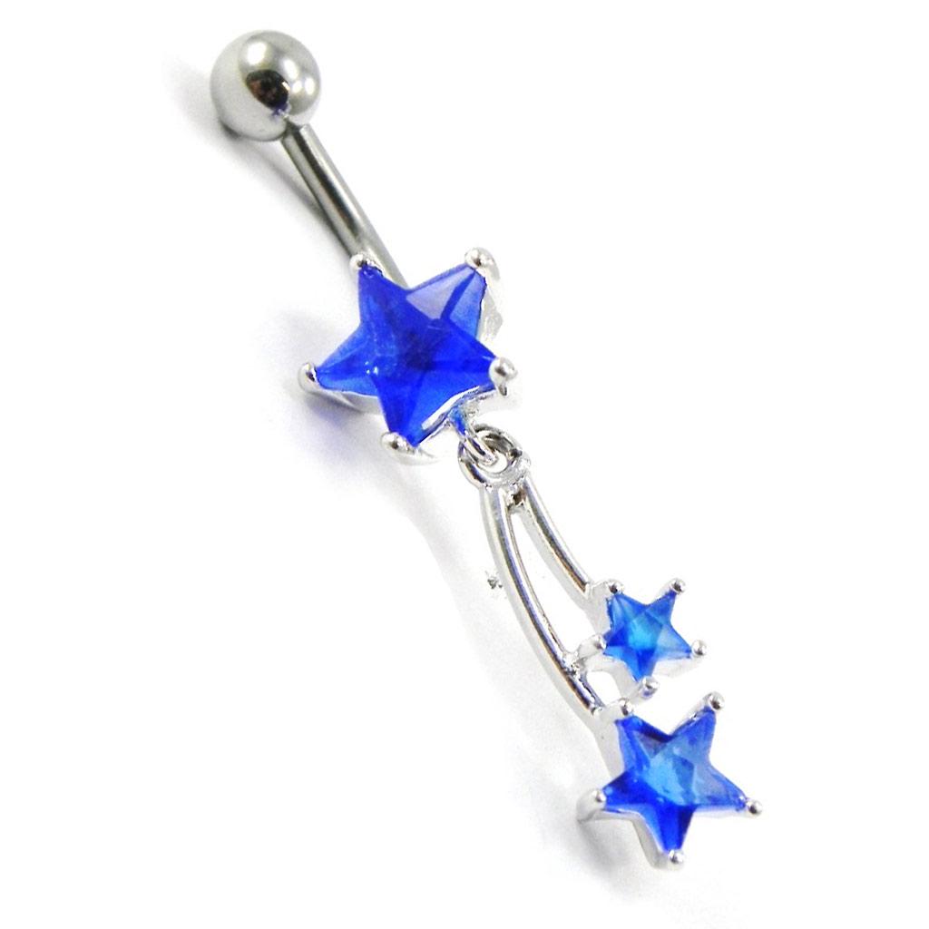 Les Trésors De Lily [I1383] - Body Piercing 'Shooting Stars' Blue