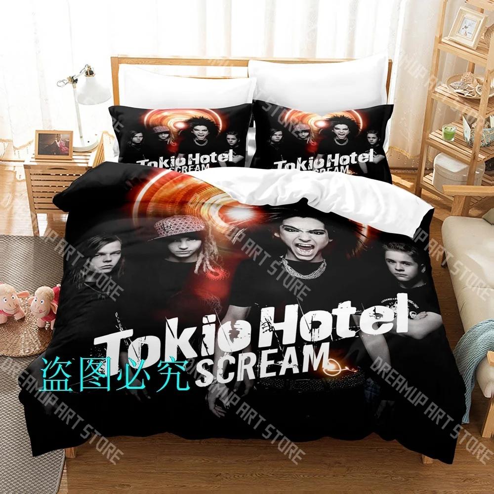 3D Печать Tokio Hotel Альбом Комплект Постельного Белья Односпальный Полуторный Полный Евро Кинг Сайз Комплект Постельного Белья Для Взрослых Детей Спальня Комплекты Пододеяльников