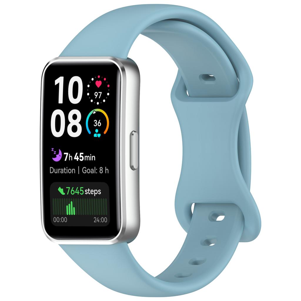 Силиконовые ремешки Для Huawei Band 10/9/9 NFC Аксессуары для ремешка Замена Спортивный браслет pulseira correa для Huawei Bands 8/8NFC