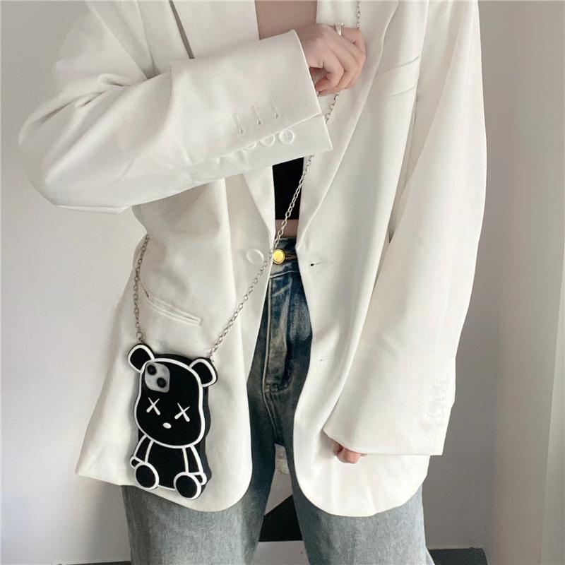 Чехлы для телефонов с милым медведем для iphone 11 12 13 Pro Max 8/7 6 X XR XS Plus