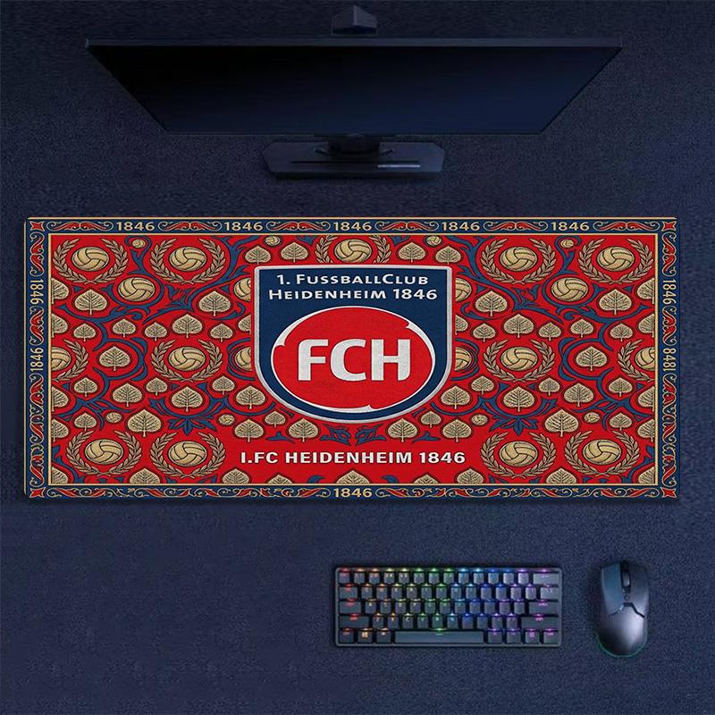 Heidenheim FC Color Mouse Pad Large Gaming Table Cushion Non-slip Laptop Tablet Big Mousepad XXL Mat Mini PC Playmat With Lock edge