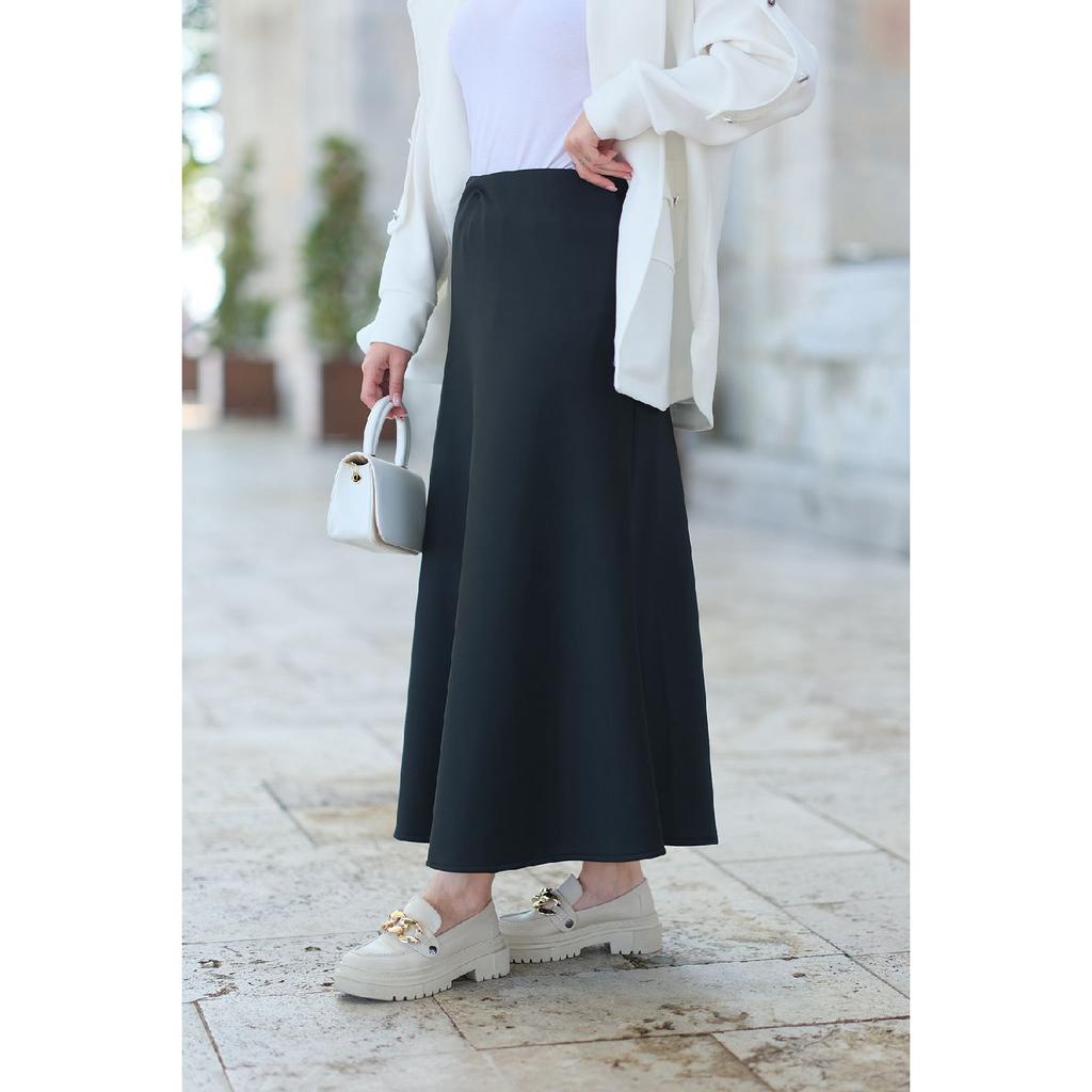 Юбка-дайв с эластичной резинкой на талии, черная