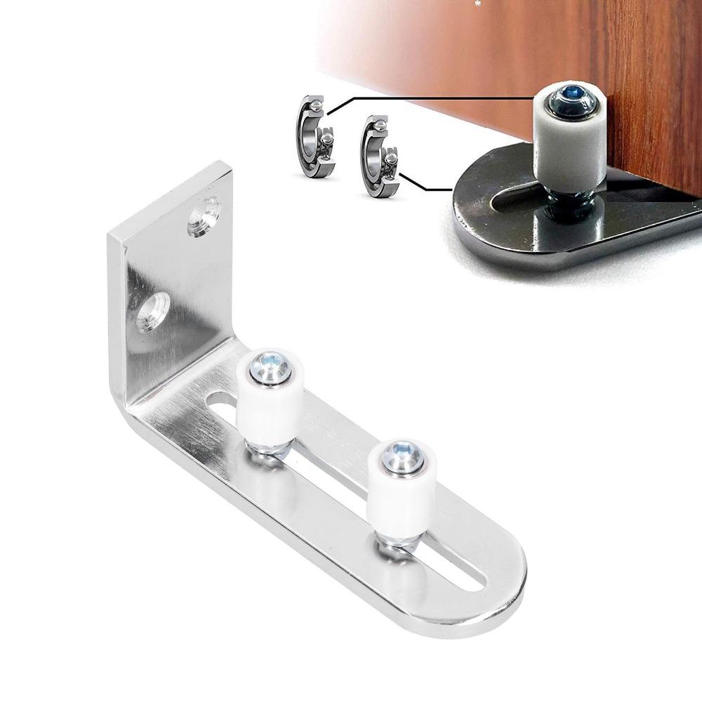 Double Wheel Barn Door Bottom Guide Ball Bearing Floor Guide Stopper Door Bottom