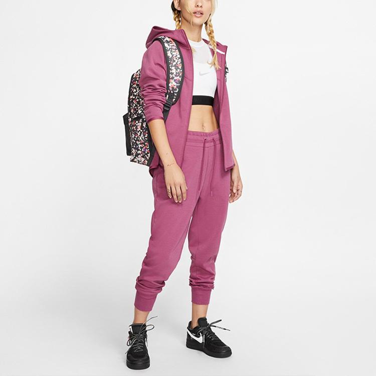 Nike Спортивная одежда Tech Fleece Куртка с капюшоном на молнии во всю длину Женские куртки Фиолетовый BV3456-528