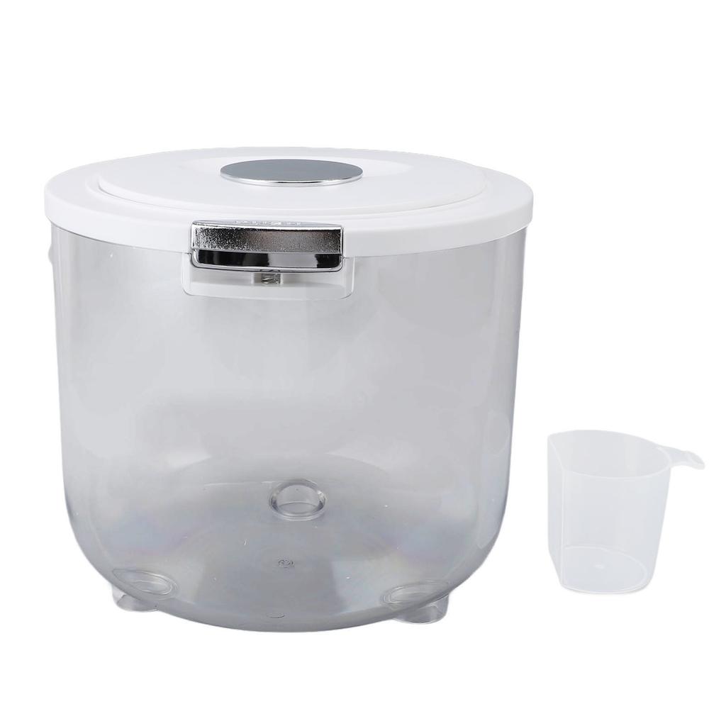 Rice Bin Large Capacity Transparent Sealed Rice Storage Container Bucket Rice Dispenser for Rice