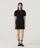 Covernat Woman Puff Collar Dress Black
