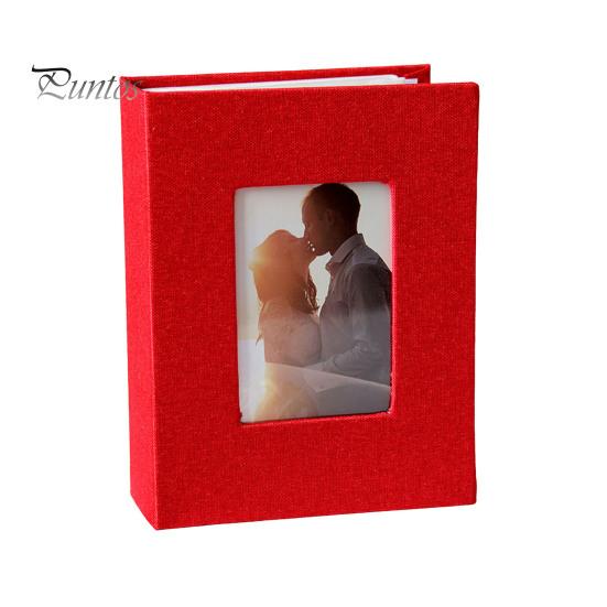 Slip-in Photo Album Linen Cover 50 Pages 100 Pockets 4x6-Inch Wedding Travel Baby Shower Kids Family Anniversary Picture Collection Book