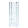 Fuji Boeki Коллекционный кейс Витрина 4 яруса Ширина x Глубина x Высота 120см Белый Полностью стеклянный Требуется сборка Низкий тип 97341 42.5 36.5