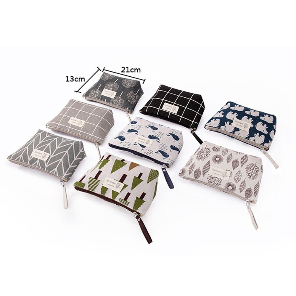 Косметички, портативные холщовые сумки для мытья с животным рисунком, многофункциональные сумки для хранения предметов