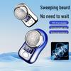 Portable Mini Electric Shaver with Power Display & Washable Beard Trimmer