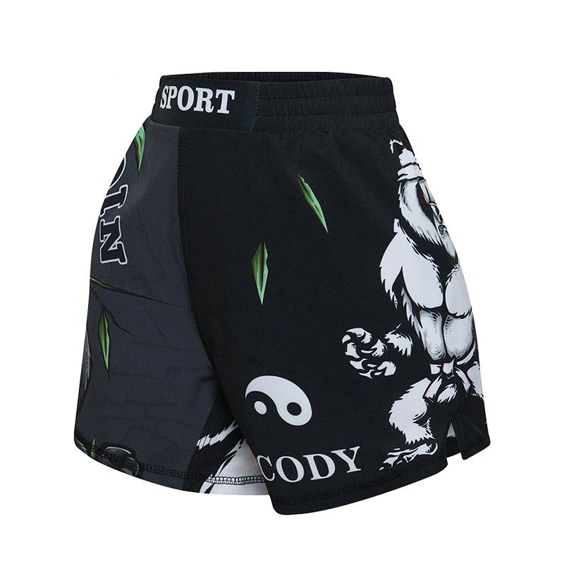 ММА детские боксерские шорты для подростков, быстросохнущие шорты для кикбоксинга, штаны для борьбы, трусы для борьбы с тигром, тайским боксом, кикбоксингом Bjj