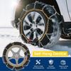 Auto-Fixing Snow Chains, 30s Quick Fit Easy Installation Tire-Chains, Portable Reusable High Carbon Steel Anti Slip Tire Chain f