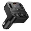 HOCO 35W Быстрая зарядка Автомобильный Bluetooth FM-передатчик Для iPhone 17 16 Pro Max Светодиодный цифровой дисплей Беспроводной аудиоадаптер в автомобиле