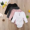 Infant Newborn Baby Boy Girl Casual Jumpsuit Romper Bodysuit Cotton Clothes Outfit