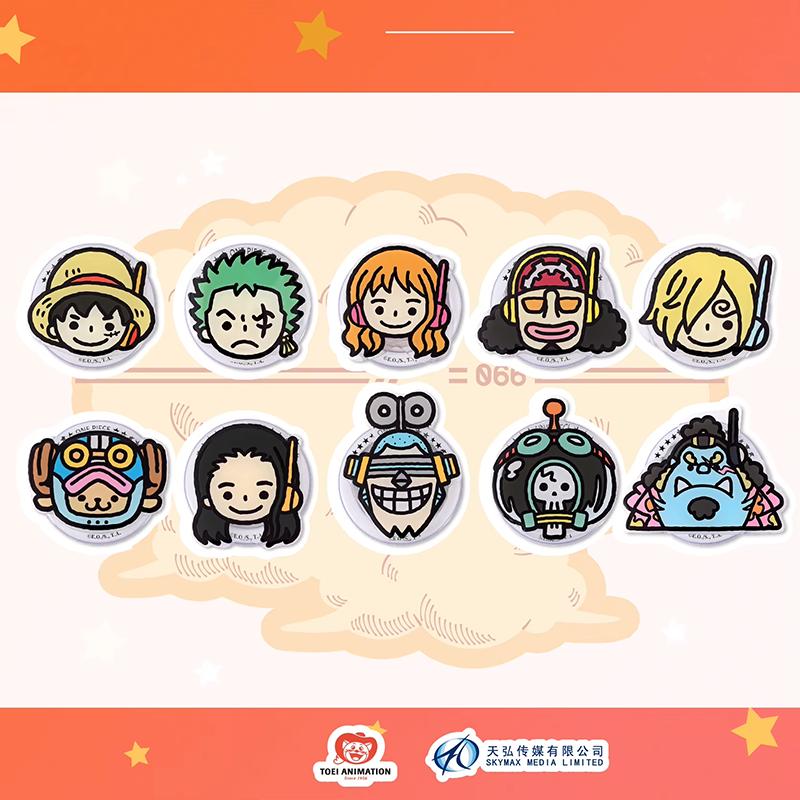 1 шт. Официальный держатель для телефона ONE PIECE Серия Aigehede Blind Box Сильная магнитная адсорбция / Амортизация подушкой безопасности для подарков.
