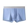 Men Boxer Underwear Mid-rise Elastic Waistband Patchwork Color Shorts Briefs U-Convex Breathable Panties