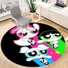 1pc Powerpuff Girls Office Round Area Rug, Under Office Chairs Bedroom Living Room Home Decor, Room Decoa1022209