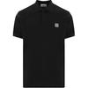 Logo Patch Straight Cut Short Sleeve Polo Shirt Men Polo Shirts Black 811522R39-A0029