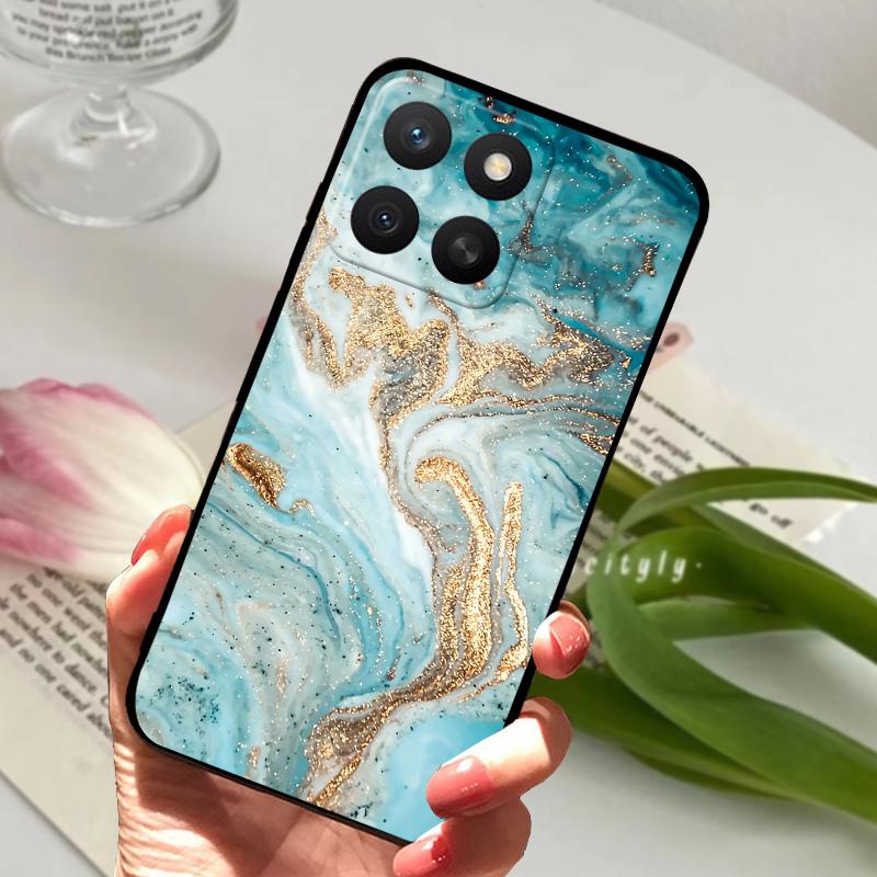 Чехол для телефона Honor X8c Чехол-оболочка для Honor X8c Ударопрочный ABR-LX1 6,7" Роскошный узор Нарисованный Мягкий силикон Защита Задняя крышка