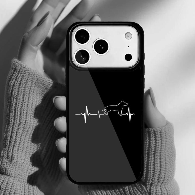 Чехол для телефона «Любовь к собакам, сердцебиение» для iPhone 17 16 15 14 13 Pro Max Задняя крышка для 12 11 Pro Coque