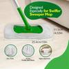 Strong Grip Mop Refills Microfiber Pad for Flat Mop Washable & Reusable Streak-Free Cleaning Cloth for All Floors