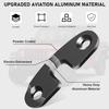 Upgrade Aluminum Alloy Sun Visor Repair Kit Heavy Duty Visor Mounting Clips Compatible With Jeep Wrangler JK JKU 2018/ Wrangler JL JLU 2018-/