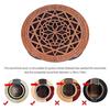 Ahvqevn Guitar Wooden Sound Hole Cover Block Feedback Buffer EQ Mahogany Wood for Acoustic Folk Guitar, Style 1