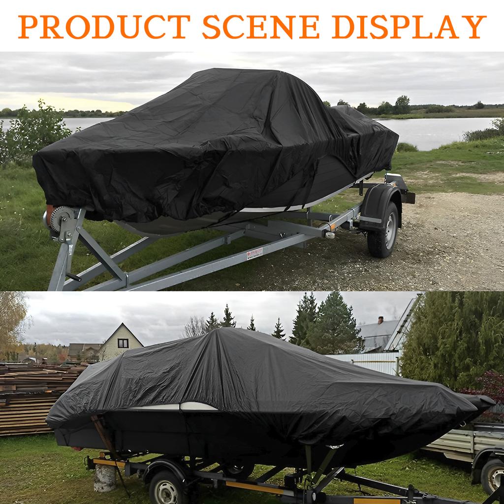 Чехол для яхты 20-22 футов Чехол для лодки с защитой от ультрафиолета, водонепроницаемый, прочный, ткань Оксфорд, V-образный корпус, TRI-корпус, аксессуары для лодок Runabout